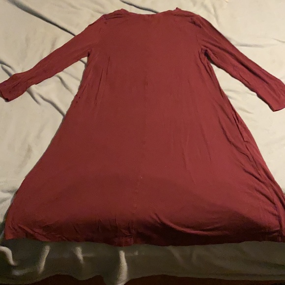 Size small maroon half sleeve dress. - Picture 3 of 3